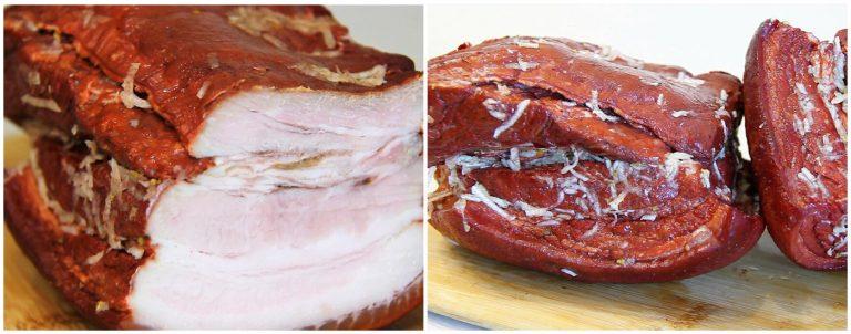 Грудинка в цибульному лушпинні