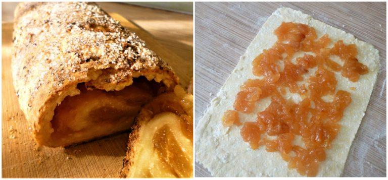 Сирний рулет з варенням