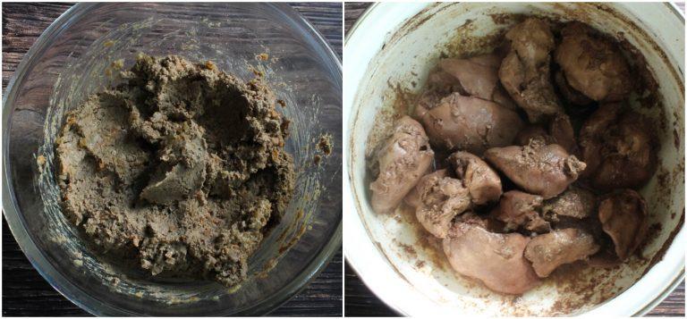 паштет з вареної курячої печінки