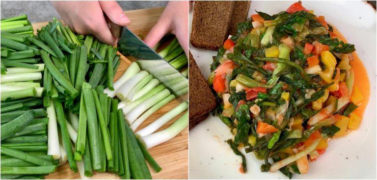 закуска з зеленої цибулі