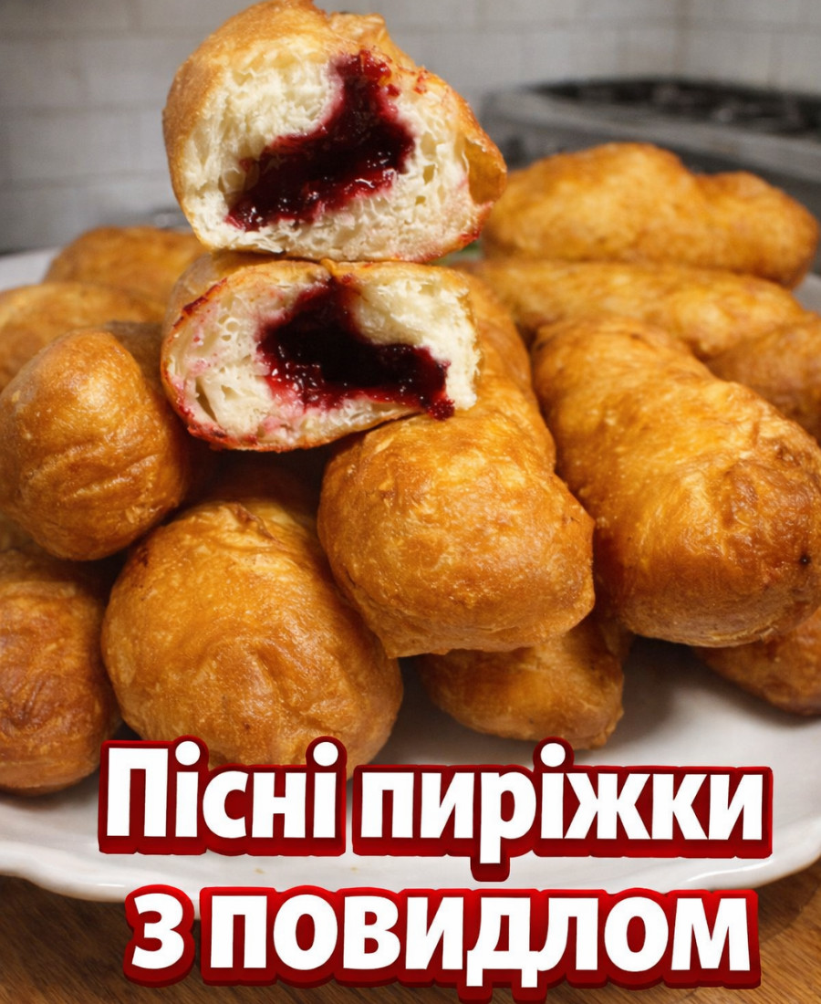 Пісні пиріжки з повидлом (тісто підходить і до інших начинок): дуже гарний, перевірений рецепт від української господині