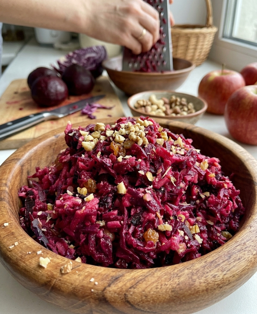 Буряковий салат без майонезу «Богатир»: простий рецепт, ця смакота завжди є в нашому раціоні і подаю навіть на святковий стіл – подобається всім