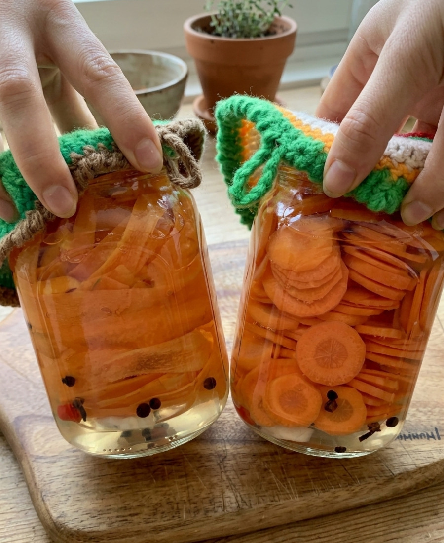 Рятую останню моркву з підвалу, мариную в банках без стерилізації: відразу і салат, і гарнір, і чудова закуска