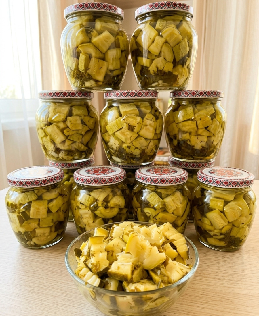 Хрусткі мариновані кабачки на зиму: ділюсь шикарним рецептом