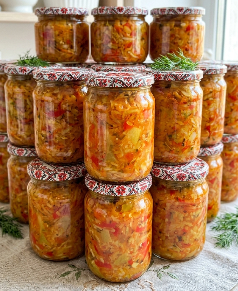 Відмінна консервація на зиму. Салат з рисом і кабачками, неймовірно смачно!